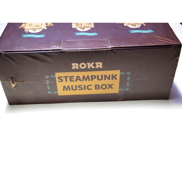 ROKR Orpheus Steampunk Music Box 3D Wooden Puzzle Kit DIY Model Gift New - Picture 5 of 6
